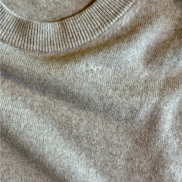 J. Crew Cashmere relaxed crewneck sweater Heather Stone - Picture 4 of 6